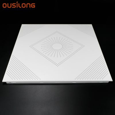 Soundproof Perforated Metal 0.8mm Office Clip In Ceiling