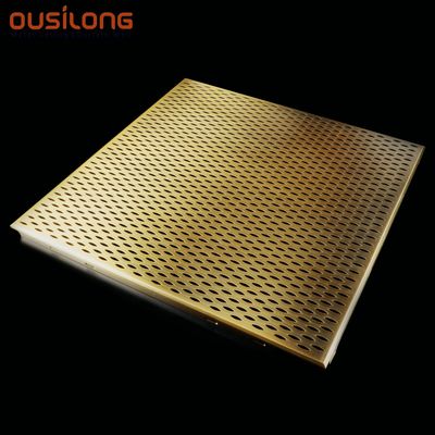 Perforated Electrocladding Aluminium Clip In Ceiling Panel