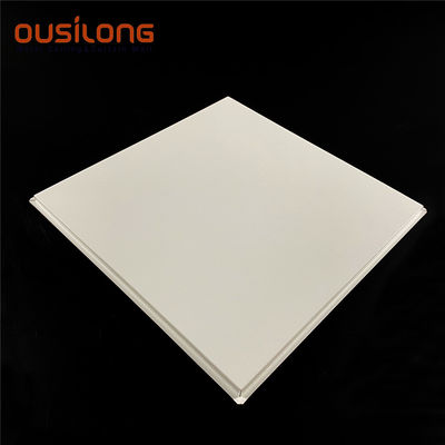 Beveled PVDF White Galvanized Steel Clip In Ceiling Panel