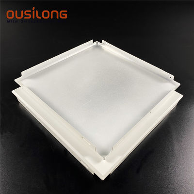 Beveled PVDF White Galvanized Steel Clip In Ceiling Panel