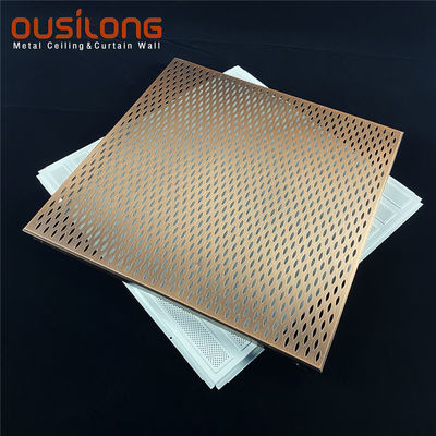 Beveled  Edge Perforated Acoustic Aluminum Clip In Ceiling