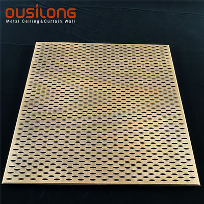 Beveled  Edge Perforated Acoustic Aluminum Clip In Ceiling