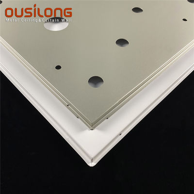 Electroplate Aluminum 0.5mm Suspended Perforated Ceiling Panel