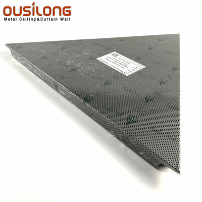 Right Edge 1.2mm Perforated Acoustic Tiles For School