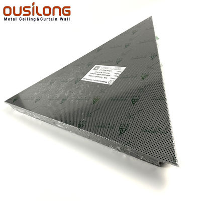PVDF Coating 1.2mm Trim In Silver Office Ceiling Tiles