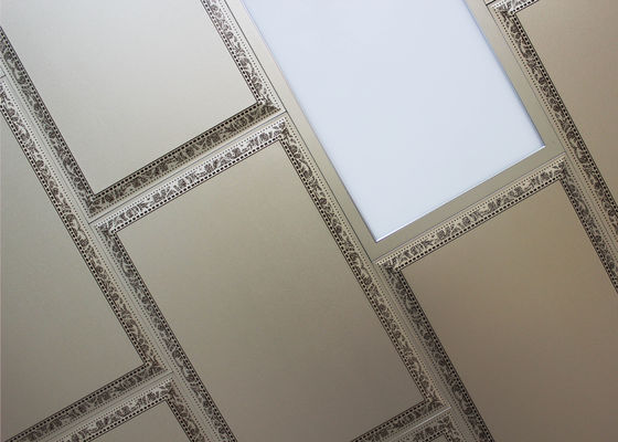 Moisture Resistant Artistic Ceiling Tiles / Anti Heat with Lightweight Filler