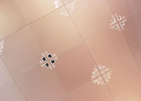 Carved Drop Ceiling Tiles , Basement Decorative Suspended Ceiling Panel