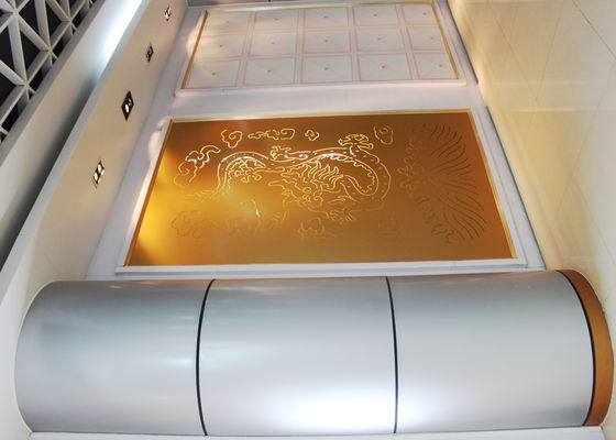 Ornament Solid Aluminum Wall Panels for Concrete Column Cylinders , Square Pillars