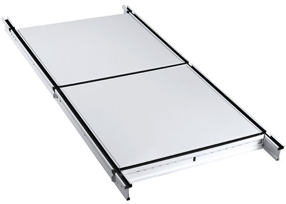 Aluminum Open Grid Lay In Deco Suspended Ceiling Tiles / Commercial Center Ceiling Panels