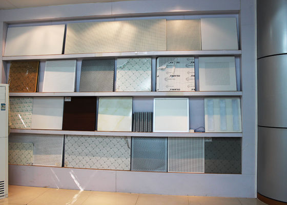 Wide Suspension Grid Metal Ceiling , Grille Open Cell Ceiling Tiles