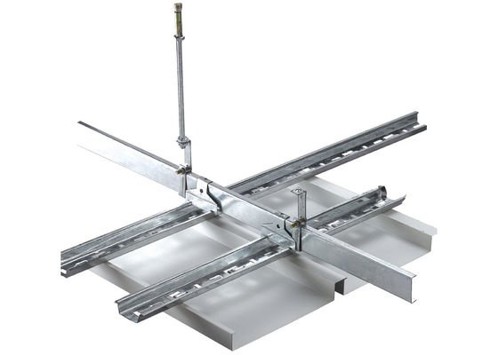 Interior Aluminium Strip Suspended Closed Ceiling Tiles for Tailor Made Metro Station Ceiling
