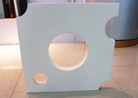 Double Side Aluminum Partition Wall Panels , Structured Decorative Metal Wall Tiles