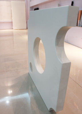 Double Side Aluminum Partition Wall Panels , Structured Decorative Metal Wall Tiles