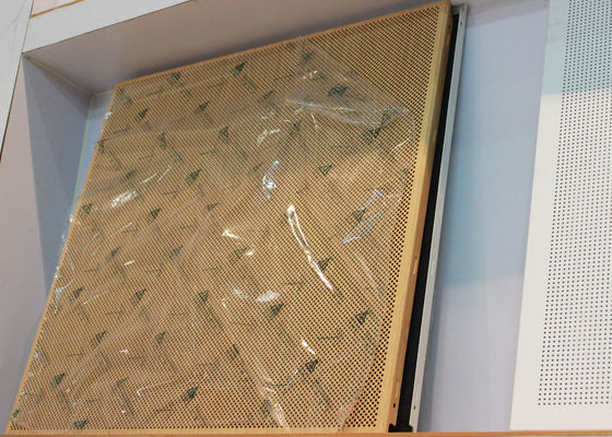 Special Design Combined Clip in type Commercial Ceiling Tiles , RAL Colour Available