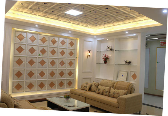 Fireproof Aluminum Artistic Ceiling Tiles 450mm x 450mm For Residential