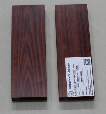 Square Aluminum Baffle Ceiling Commercial Linear Metal For Subway Station