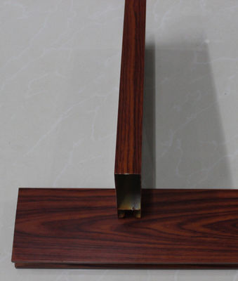 Elegant Good Effect Aluminum Baffle Ceiling / Wood Ceiling Panels