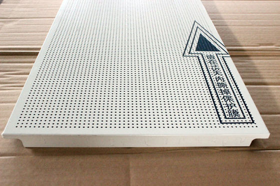 Fireproof Acoustic False Ceiling White Perforated Aluminum SGS Test
