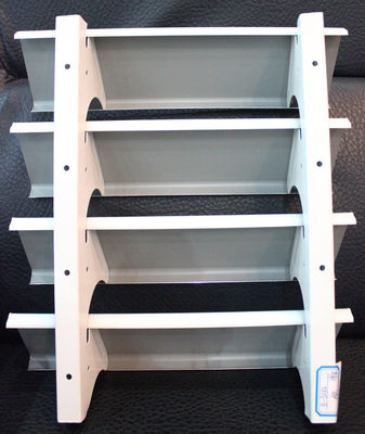 Exterior Wall Decoration Sun Control Device Aluminum Louvre System 84R White