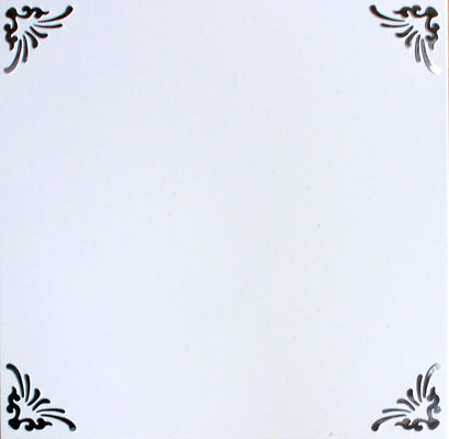 Home Interior Artistic Ceiling Tiles Aluminum Oxidation Embossing Suspended