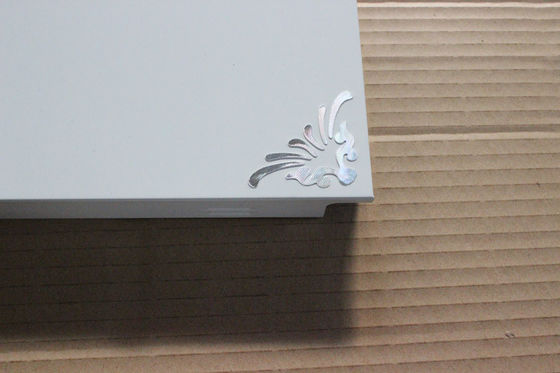 Home Interior Artistic Ceiling Tiles Aluminum Oxidation Embossing Suspended