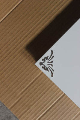 Home Interior Artistic Ceiling Tiles Aluminum Oxidation Embossing Suspended