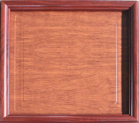 Non-Flammable Artistic Ceiling Tiles Wood Grain Color Wooden Frame