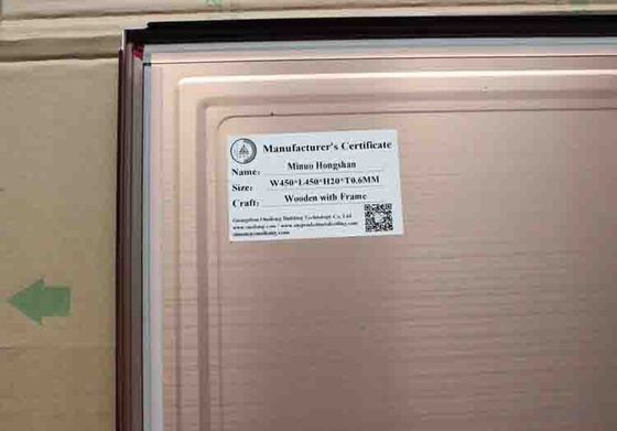 Non-Flammable Artistic Ceiling Tiles Wood Grain Color Wooden Frame