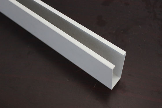 Aluminum U-shaped Commercial Ceiling Tiles Linear Drop Down Ceiling Tiles