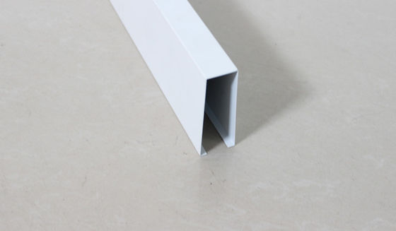 Aluminum U-shaped Commercial Ceiling Tiles Linear Drop Down Ceiling Tiles