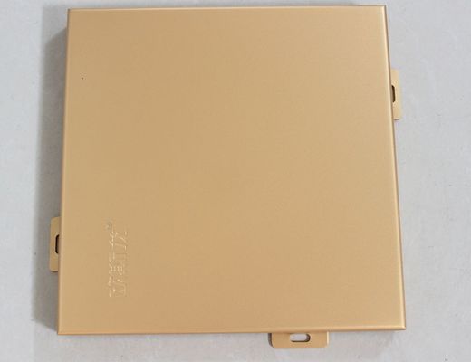 Golden Exterior Architectural Wall Panel 3.0mm Thickness Wall Tile