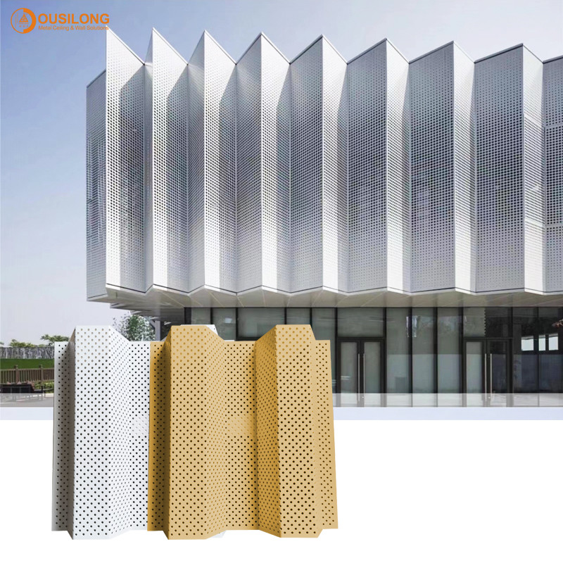 Weather Resistance Corrugated Aluminum Wall Panels Architectural Metal