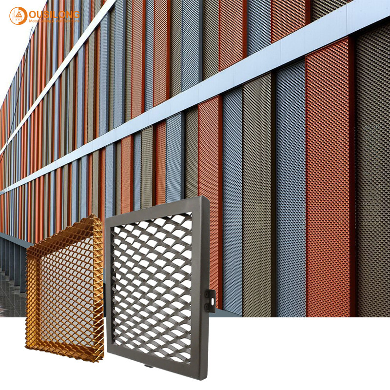 Exterior wall panel decorative material metal facade cladding aluminum