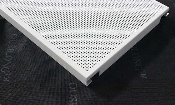 Suspended Perforated Metal Ceiling E Shaped Interior For Bulding Decorative Material