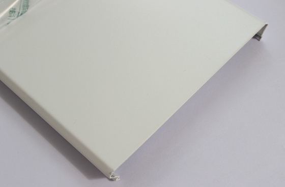White Powder Coating C300 Suspended Aluminum Strip Ceiling Metal Aluminium Panel Cut Edge