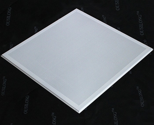 Open Frame Lay In Ceiling Tiles, Micro Perforated T Bar Suspended False Ceiling Panel 595x595mm
