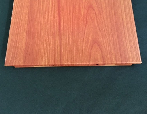 Polyester Powder Coated Wooden Decorated Ceiling Tiles 300x300 Or 600x600mm
