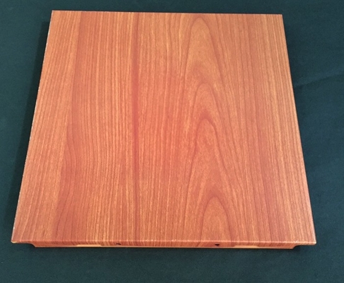 Polyester Powder Coated Wooden Decorated Ceiling Tiles 300x300 Or 600x600mm