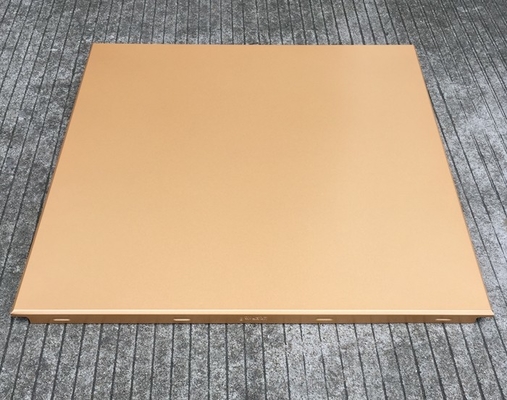 Gold Color Aluminum Clip in False Ceiling Tiles / 600x600mm Metal Ceiling Panel