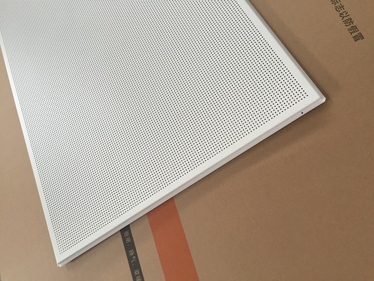 595x1195mm Galvanized Steel Acoustic Ceiling Tiles For Shopping Malls