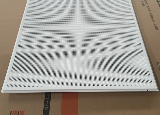 595x1195mm Galvanized Steel Acoustic Ceiling Tiles For Shopping Malls