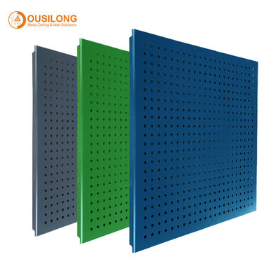 Acoustic False Aluminium Perforated Metal Ceiling Panel 600 X 600 X 0.6mm