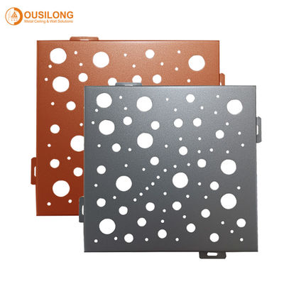 300 x 300 Metal Perforated Ceiling Acoustic Suspended Ceiling Tiles Plate With Roll Coating