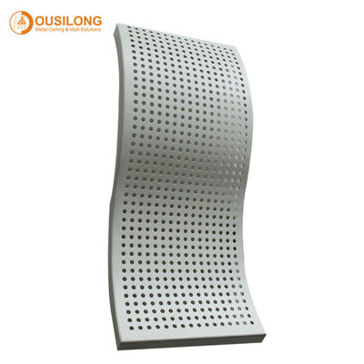 Irregular Perforated Decorating Metal Aluminum Ceiling Elegant Exterior Curved False Ceiling Plank Panel