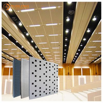 Decorative White Metal Wall Ceiling Panels Suspended Aluminum / Aluminium Perforated Ceiling