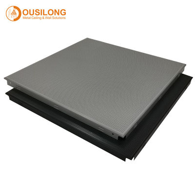 Perforated Snap Clip in Ceiling 600 x 600 Acoustic Aluminum Aluminium Drop Down Ceiling Tiles