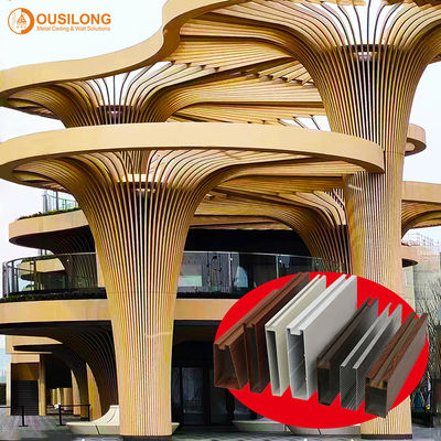 Polyester Powder Coating Linear Metal Ceiling Tiles Fire Retardant Ceiling Decorative