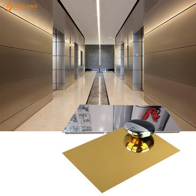 Fireproof Novel Design Decorative Wall Panel Mirror Aluminum Cladding Panels For Commercial Buildings