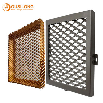 Metal Mesh Grid Plate Commercial Ceiling Tiles for Building Interior Decoration