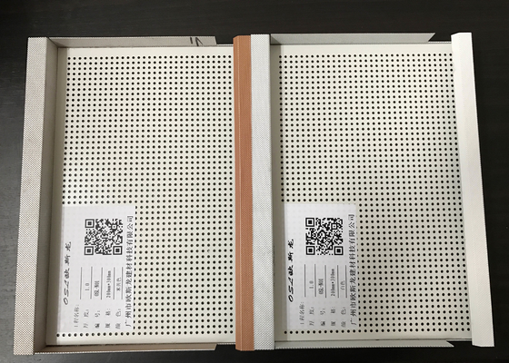Commercial E - Shaped Hook Ceiling Tile Panels Composite With Aluminum Honeycomb Core